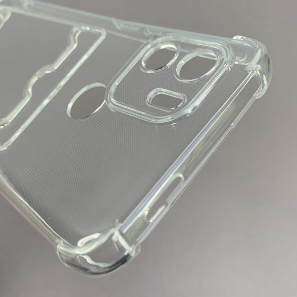 Чохол Transparent TPU з бронь кутами для Xiaomi Poco C50 прозорий (FC / Card) НФ-00059968 фото
