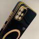 Чохол Glass Case TPU Gold Bezel + MagSafe для Samsung Galaxy A51 чорний НФ-00076435 фото 3