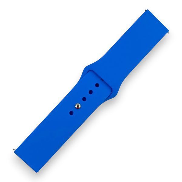 Ремінець силіконовий 22 мм для Xiaomi / Samsung / Huawei синій blue НФ-00052654 фото