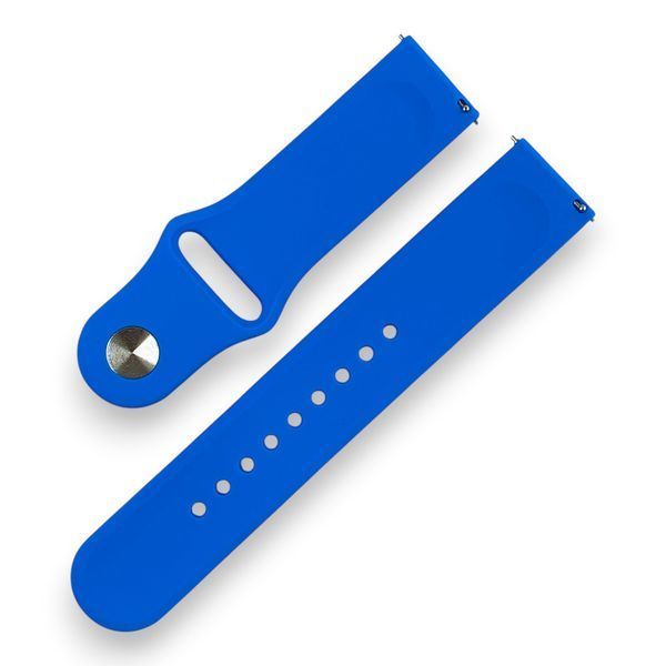 Ремінець силіконовий 22 мм для Xiaomi / Samsung / Huawei синій blue НФ-00052654 фото
