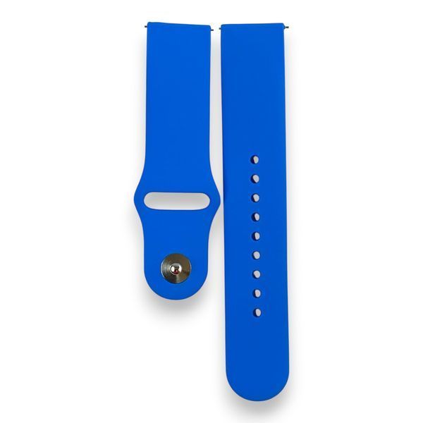 Ремінець силіконовий 22 мм для Xiaomi / Samsung / Huawei синій blue НФ-00052654 фото