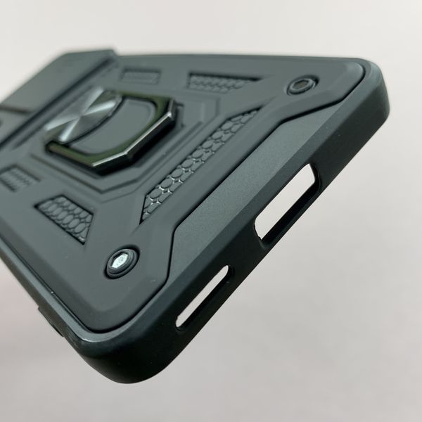 Чохол Powerful Case Curtain with Ring для Xiaomi Poco F4 чорний (Full Camera) НФ-00026030 фото