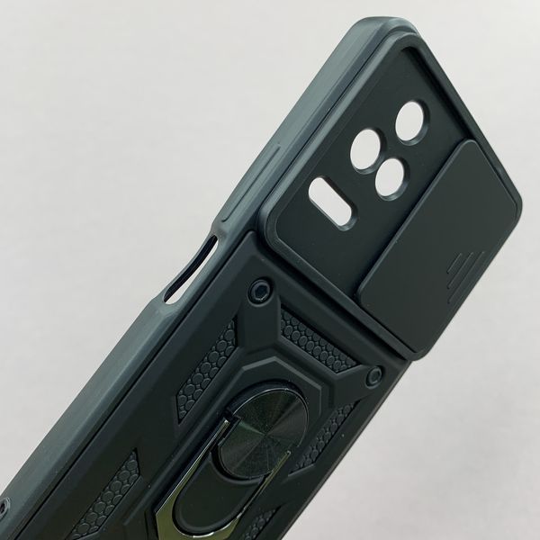 Чохол Powerful Case Curtain with Ring для Xiaomi Poco F4 чорний (Full Camera) НФ-00026030 фото