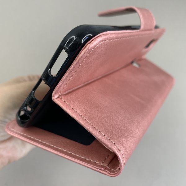 Чохол-книжка Leather TPU для Vivo Y11 / Y15 / Y17 рожева (Clasp) НФ-00078985 фото