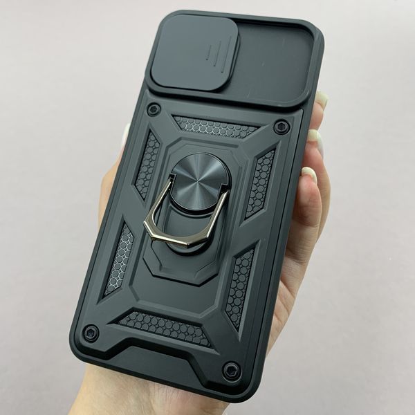 Чохол Powerful Case Curtain with Ring для Xiaomi 11 Lite 5G NE чорний НФ-00021681 фото