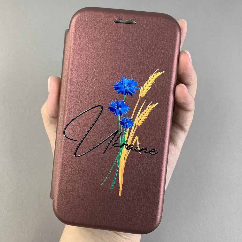 Чохол-книжка Standart для Honor 9 Lite бордова + Print UA Series Ukraine 6,5 * 9 (01) НФ-00074516 фото