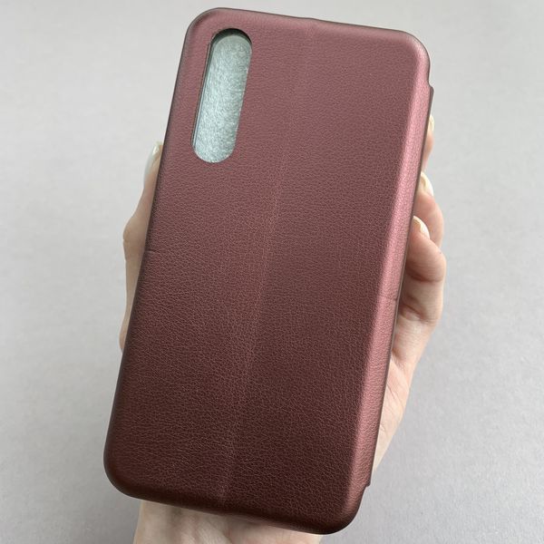 Чохол-книжка Standart для Xiaomi Mi 9 SE бордова + Print Flower Лаванда 6,5 * 9 (01) НФ-00074995 фото