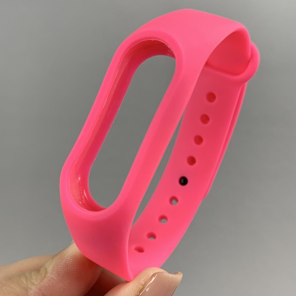 Ремінець силіконовий для Xiaomi Mi Band 2 рожевий НФ-00000052 фото
