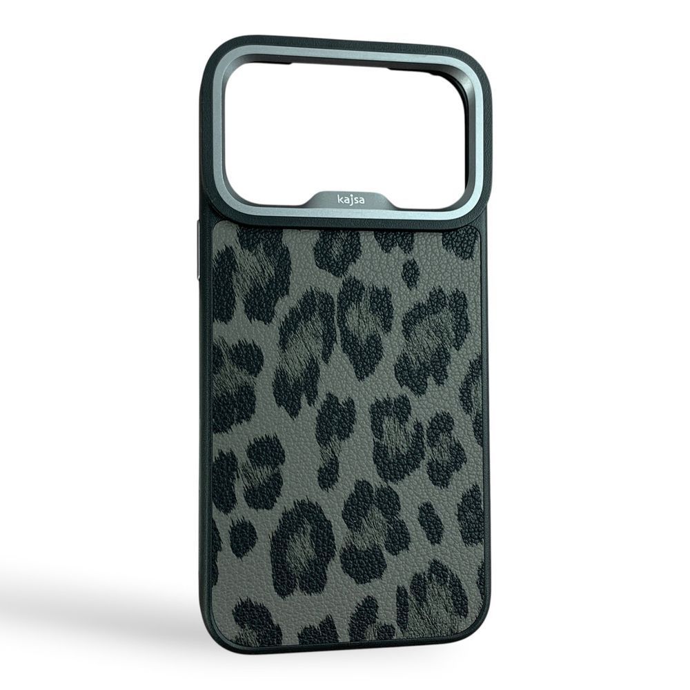 Чохол Kajsa Glamorous Collection Leopard Pattern 2 Case iPhone 18 Pro Max (Black) НФ-00097556 фото