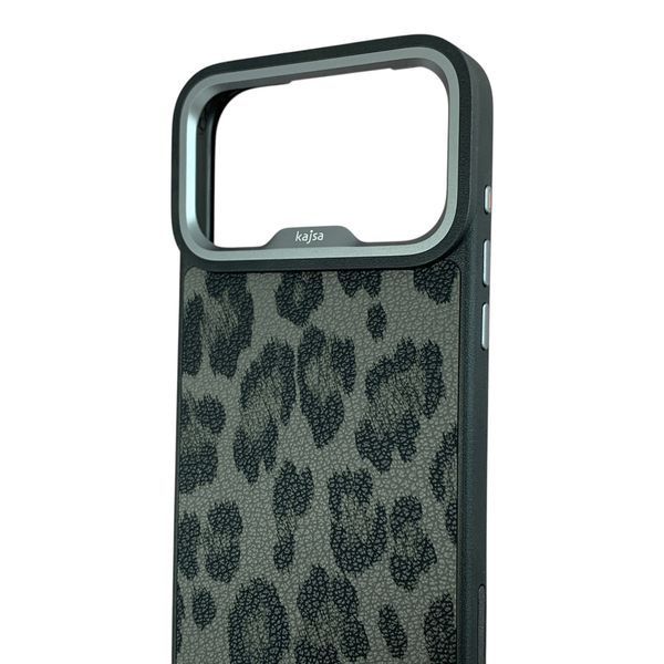 Чохол Kajsa Glamorous Collection Leopard Pattern 2 Case iPhone 18 Pro Max (Black) НФ-00097556 фото