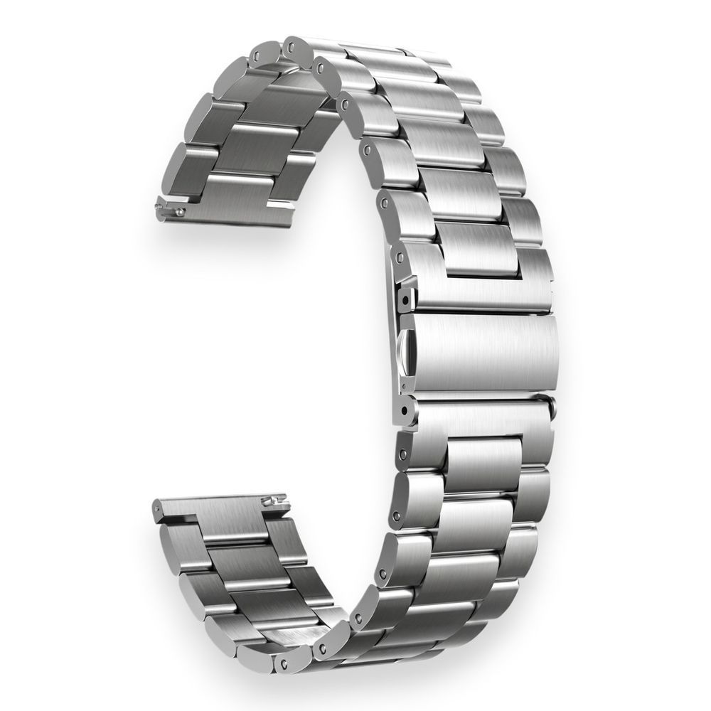 Ремінець металевий Steel блочний 20 мм для Xiaomi / Samsung / Huawei сталевий НФ-00034740 фото