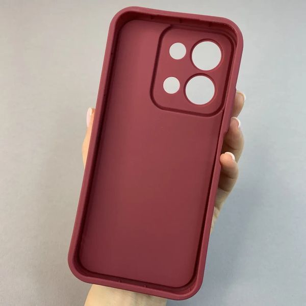 Чохол TPU Lux Hard для Xiaomi Redmi 15C EU бордовий + Print a Lot of Бантики 6,5 * 16 (01) чорні НФ-00085803 фото