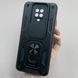Чохол Powerful Case Curtain with Ring для Xiaomi Redmi Note 9s / Note 9 Pro чорний (Full Camera) НФ-00010786 фото 1