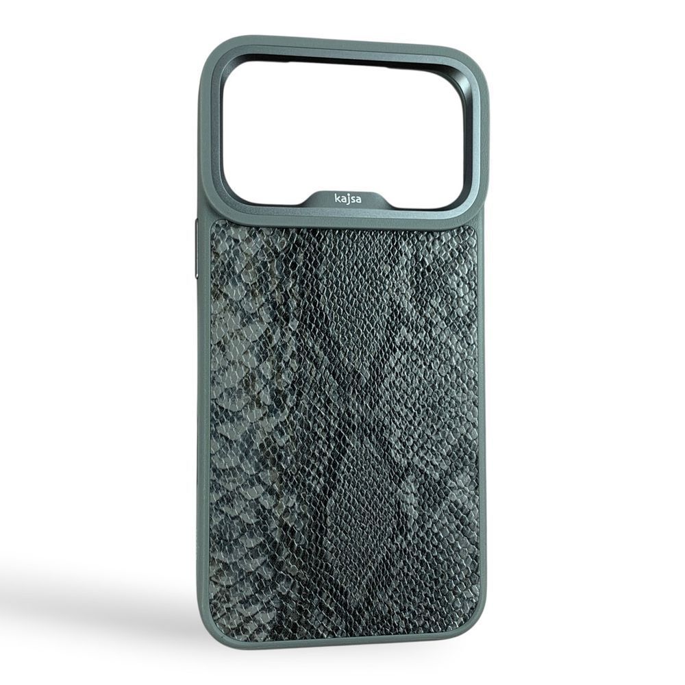 Чохол Kajsa Glamorous Collection Snake Pattern 2 Case iPhone 18 Pro Max (Grey) НФ-00097583 фото