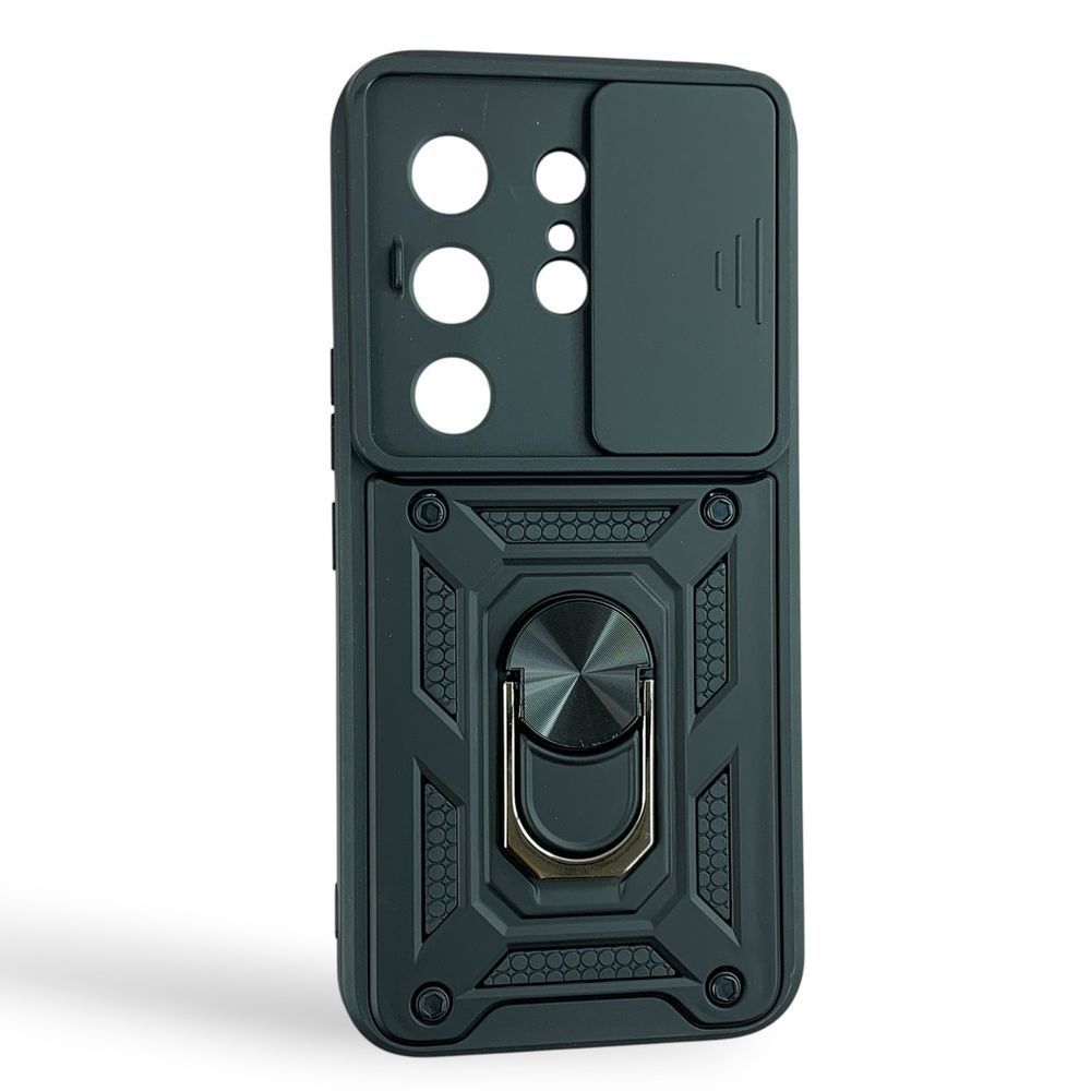 Чохол Powerful Case Curtain with Ring для Tecno Camon 50 (CN5) чорний (Full Camera) НФ-00096995 фото