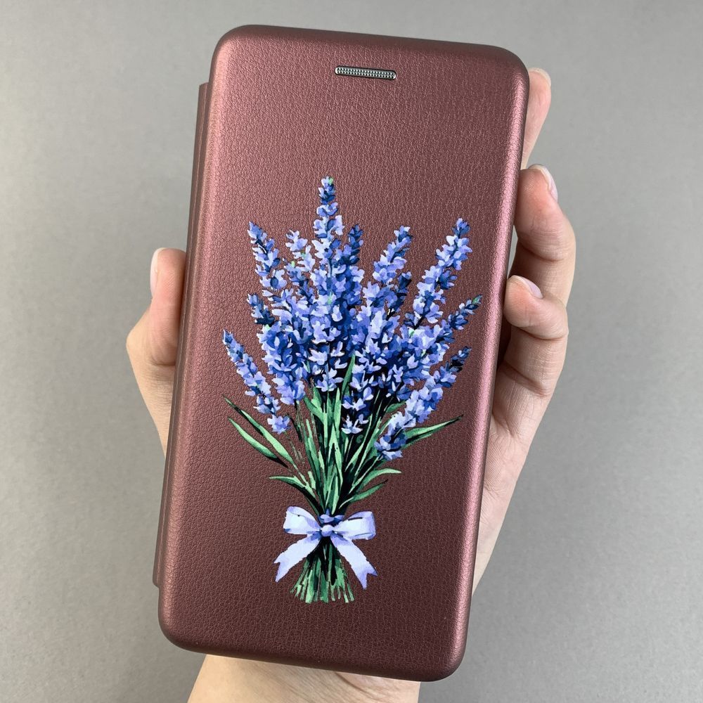 Чохол-книжка Standart для Honor 9 Lite бордова + Print Flower Лаванда 6,5 * 9 (01) НФ-00074799 фото