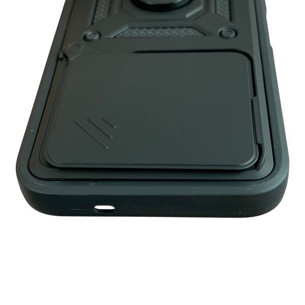 Чохол Powerful Case Curtain with Ring для Tecno Spark 50 4G (KN4n) чорний (Full Camera) НФ-00096997 фото
